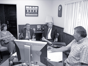 Oroville board members visit Sen. Doug La Malfa during CSBA's BMAD advocacy day June 8.