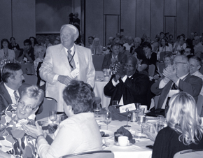 A working dinner at the Cities, Counties and Schools Partnership summit on state-local government reform