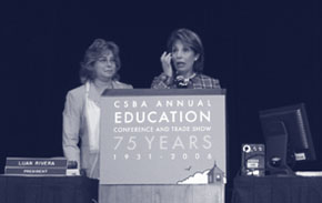 State Sen. Jackie Speier addresses CSBA's Delegate Assembly