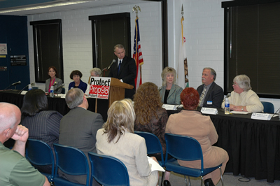 Riverside news conference regarding schools: an investment we can't afford to cut